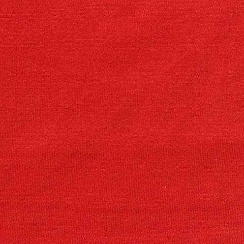 Polyester Stretch French Terry Fabric, 240 gsm, 153 cm — Red