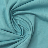 Turquoise Textured Jersey Knit, Polyester — photo 3