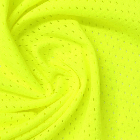 100% Polyester Warp Knit Fabric, 160 gsm, 155 cm — Yellow