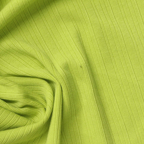 Polyester Stretch Rib Knit Fabric, 270 gsm, 159 cm — Green