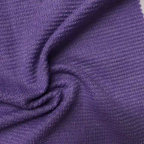 100% Polyester Chunky Knit Fabric, 278 gsm, 180 cm — Purple