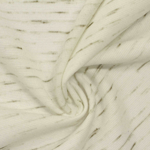 Cream Marl Scuba Knit, Polyester, 250 gsm