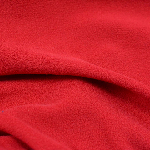 100% Polyester Fleece Fabric, 196 gsm, 157 cm — Red
