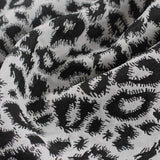 Black Leopard Jacquard, Polyester — photo 3
