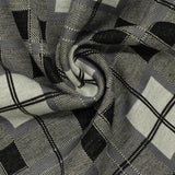 Black Plaid Jacquard, Polyester — photo 3