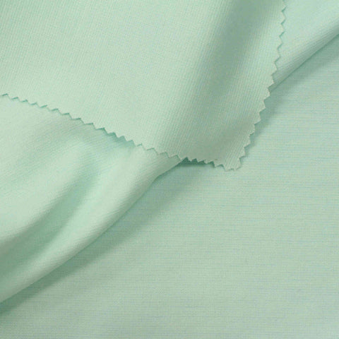 Viscose Nylon Stretch Ponte Knit Fabric, 338 gsm — Green