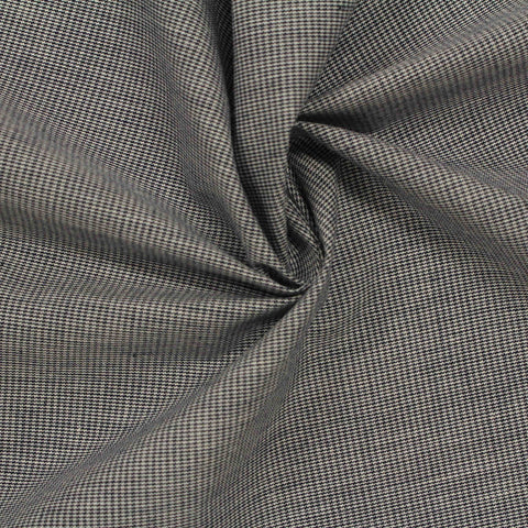 Black Check Woven, Cotton, 102 gsm, 145 cm, ref EF-206189