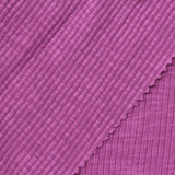 Slub 100% Cotton Rib Knit Fabric, 250 gsm, 120 cm — Purple — photo 3