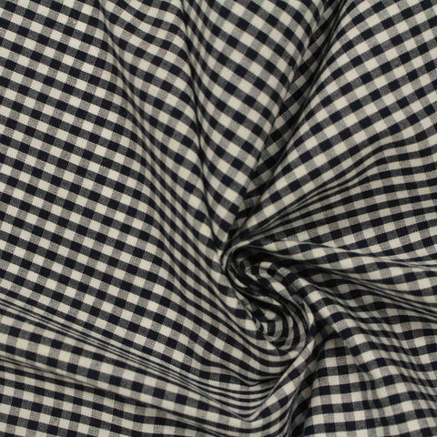 Black Check Woven, Cotton, 102 gsm, 145 cm, ref EF-206191