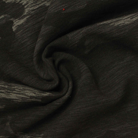 Dark Grey Camo French Terry, Poly-Modal