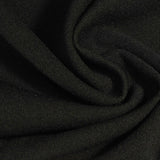 Polyester Stretch Linen-Look Fabric, 268 gsm, 155 cm — Black — photo 3