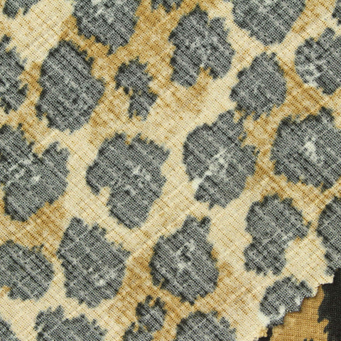 Black Leopard Crepe, Polyester