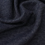 Dark Blue Heathered-Marl French Terry, Poly-Cotton — photo 3