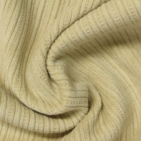 Jacquard Polyester Stretch Knit Fabric, 460 gsm, 150 cm — Khaki