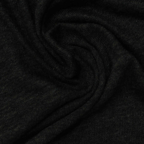 Dark Grey Marl Jersey Knit, Viscose, 130 gsm, 155 cm