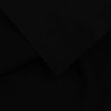 Brushed Viscose Nylon Stretch Ponte Knit Fabric, 441 gsm — Black — photo 3