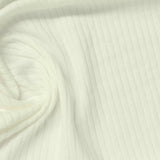 Cotton Stretch Rib Knit Fabric, 182 gsm, 150 cm — Beige — photo 3