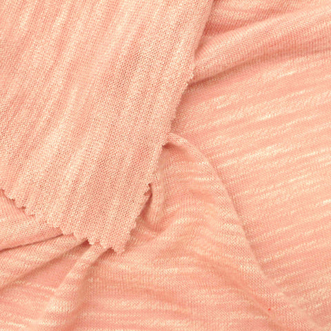 Peach Marl Knit, Polyester, 196 gsm
