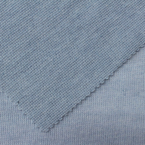 Light Blue Marl Jersey Knit, Poly-Viscose, 165 gsm