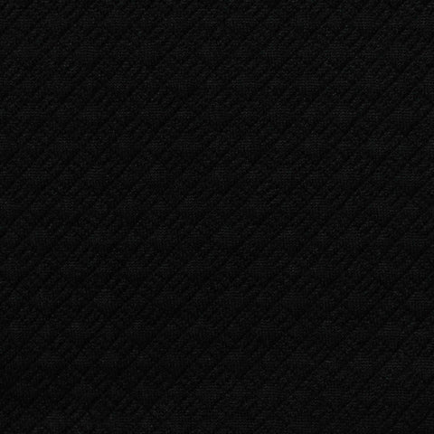 Jacquard Knit Fabric, 306 gsm, 160 cm — Black