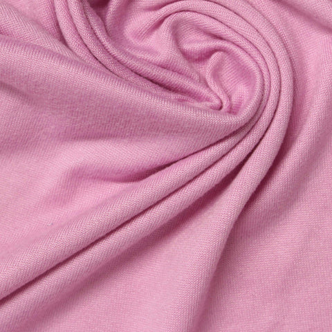Polyester Stretch Milk Silk Knit Fabric, 185 gsm, 170 cm — Pink