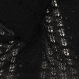 Black Openwork Chunky Knit, Poly-Viscose — photo 3