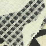 Black Abstract Interlock Knit, Polyester — photo 3