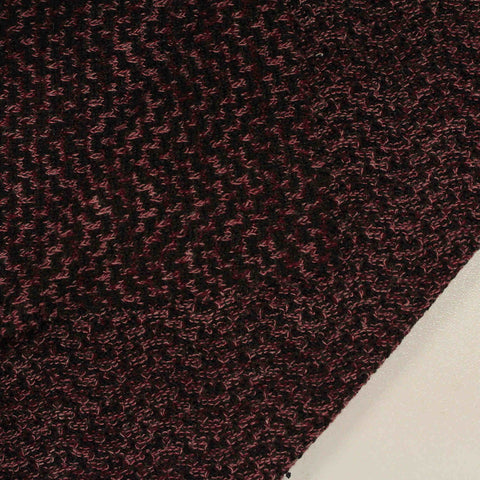 Red Marl Jersey Knit, Polyester, 222 gsm