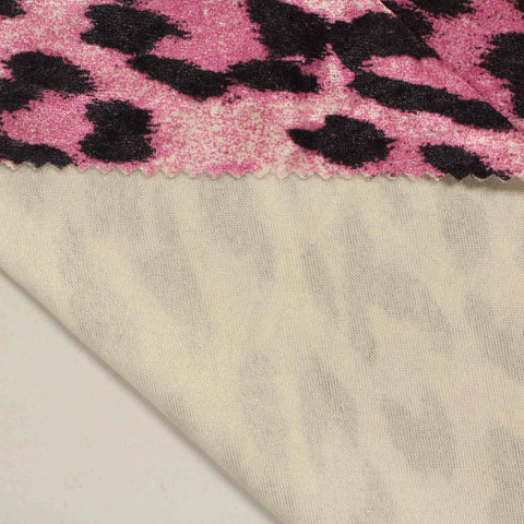 Black Leopard Knit, Polyester
