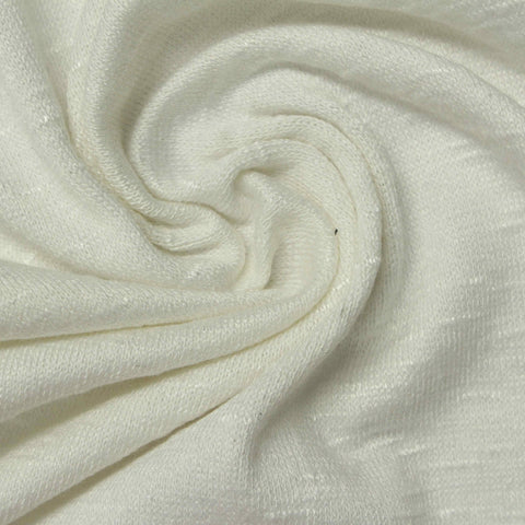 Slub 100% Polyester Jersey Knit Fabric, 240 gsm, 125 cm — Grey