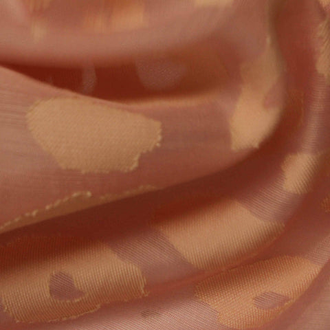 Brown Leopard Jacquard, Poly-Viscose