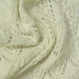 Cream Openwork Pointelle Knit, Poly-Cotton — photo 3