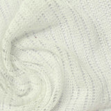 Polyester Cotton Chunky Knit Fabric, 135 gsm, 170 cm — White — photo 3
