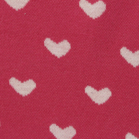 Pink Scattered-Dot Jacquard, Cotton-Poly
