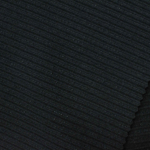 Nylon Stretch Knit Fabric, 257 gsm, 145 cm — Black