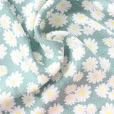White Daisies Jacquard, Viscose — photo 3