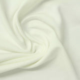 Cotton Modal Stretch Jersey Knit Fabric, 150 gsm, 170 cm — White — photo 3