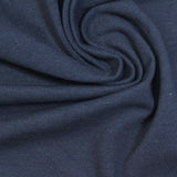 Bamboo Cotton Stretch Piqué Knit Fabric, 215 gsm, 175 cm — Navy — photo 3