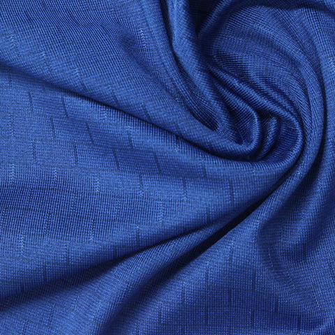 Blue Tone-on-Tone Jacquard, Polyester, 160 gsm