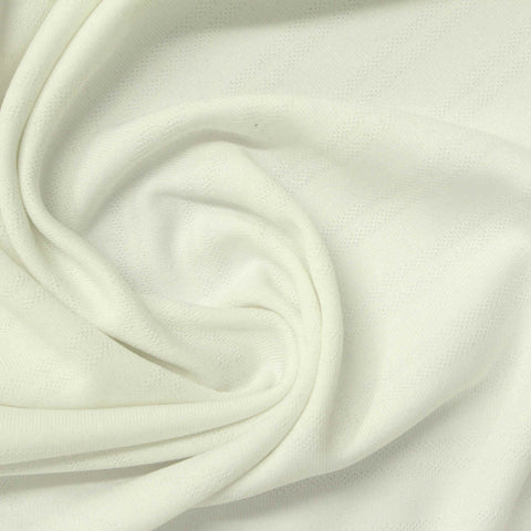 Jacquard 100% Polyester Interlock Knit Fabric, 150 gsm, 160 cm — Beige