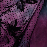 Black Floral Knit, Polyester — photo 3