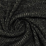 Black Marl Rib Knit, Poly-Viscose — photo 3