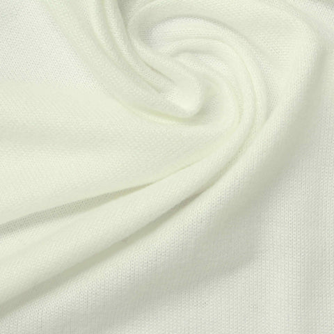 Polyester Stretch Chunky Knit Fabric, 160 gsm, 162 cm — Beige