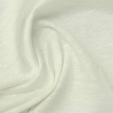 Linen Polyester Jersey Knit Fabric, 200 gsm, 150 cm — White — photo 3