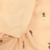 Floral 100% Viscose Knit Fabric, 132 gsm — Beige — photo 3