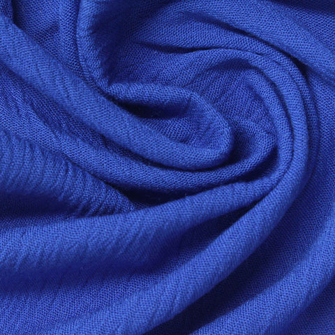 100% Viscose Crepe Fabric, 135 gsm — Blue