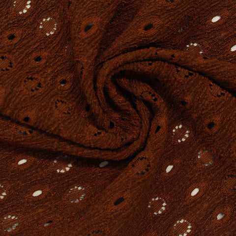 Brown Openwork Jacquard, Polyester