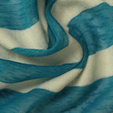 Teal Stripes Knit, Poly-Viscose — photo 3
