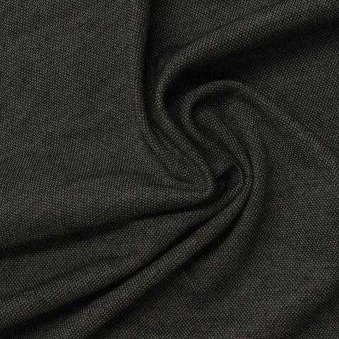 Polyester Viscose Piqué Knit Fabric, 180 gsm, 165 cm — Black