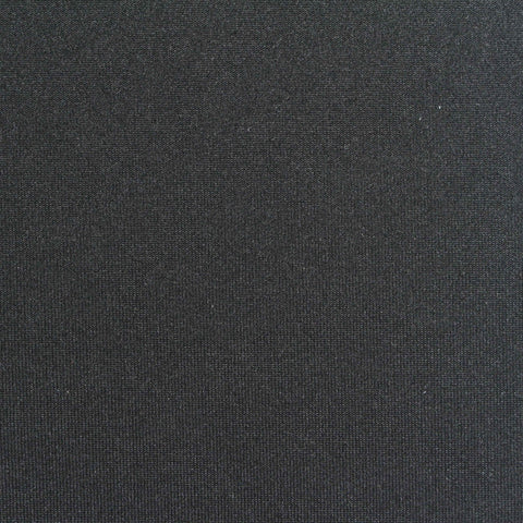 Polyester Cotton Stretch Scuba Knit Fabric, 350 gsm, 160 cm — Black